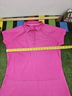 Nike Victory Womens Dri Fit Golf Polo Dress Size Xl Hot Pink Stretchy Sweat Wick