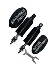 1pair Lowered Rear Shocks Absorbers Lowering Kit 2000-20 For Harley Softail Blk