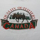 Vintage 90s Canada Quality Outfitters Moose Graphic Souvenir T-shirt Men s Large