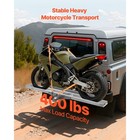 Uimoso Motorcycle Hitch Carrier With Ramp For Bikes And Scooters 400lbs Capacity