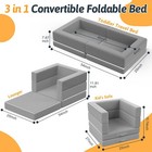 Portable Toddler Travel Bed  Foldable   Soft - 3-in-1 Convertible Portable Fo   
