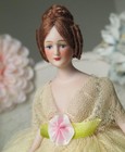   Vintage Artesian Dollhouse Doll Early Victorian   1 12 Scale