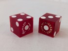 Vintage Fremont Las Vegas Casino Dice Red Acrylic Retired