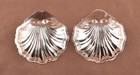  vintage Sterling Silver Scallop Shell Nut Dishes 2 Pieces
