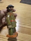 1920s 30s Vintage V  Chein doughboy  World War I Soldier Tin Litho Wind-up Toy