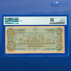 1864  20 Confederate States Of America  Csa T-67  Pmg Au 53  56236