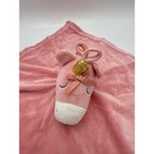 Baby Essentials Pink Unicorn Plush Security Blanket Lovey Infant Toddler Soft