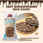 Lieber s Brittle Topped Milk Chocolate Covered Rice Cakes  3 7 Oz  pack Of 3 
