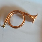 Brass Miniature Bugle Vintage Small Size Copper Accent