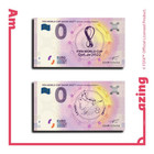 0 Euro 3 Souvenir Notes In A Folder Fifa World Cup Qatar 2022 Fifa Official