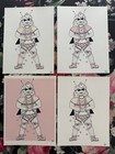 Weird Original Doodle Hottogo  1-4 Indie Art Prints  4  Licensed Signed
