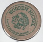 1990  Bob   Verda Leberman  Airway Heights  Virginia  Anniversary  Wooden Nickel