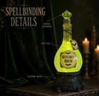 Halloween Witches Brew Potion Bottle Light  Glitter Swirling Decor Lamp