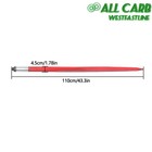 2  43  Square Hay Spike Bale Spear 3000lbs Wide Tine Spike Skid Conus For Tractor