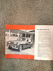 Original 1954 Jaguar Sales Brochure   5 Superb Motor Cars   Fold-out