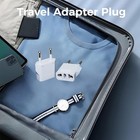 8 Pack Us To Europe Plug Adapter European Travel Plug Adaptr Wall Plug Converter