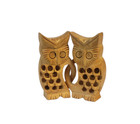 Couple Owl     Hand Carved Wooden  Art Home Decor