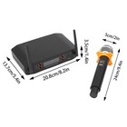 Wireless Microphone System 4 Channel Pro Audio Uhf 4 Handheld Dynamic Mic Party