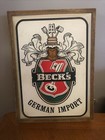 Vintage Beer Illuminated Sign 1982 Beck   s Bier German Import By Price Bros  Corp