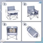 Portable Baby Booster Seat With Tray  Toddler Booster Seat For Dining  Campin   
