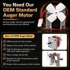 Upgraded 2 0 Rpm Auger Motor Replacement Parts For Traeger  1 Pc 
