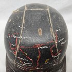 Rare Early Everoak Motorcycle  Helmet With Riding Routes Painted On