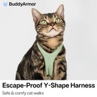 Escape Proof Cat Harness Y Shape Anti Choke Vest Adjustable Burgundy Small