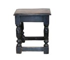  192a Antique 19th Century English Oak Joint Stool 18 5  H