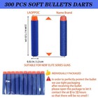 300pcs Refill Darts Bullets Compatible With Nerf Gun Bullets Toy Guns N-strik   