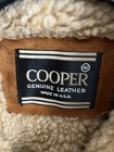 Vtg Cooper Brown Suede Sherpa Lined Flight bomber Jacket Men   s Sz 42 Gvc 