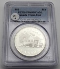 1981 Canada Commemorative Proof Silver Dollar Trans-canada Pcgs Pr-69 Dcam  5