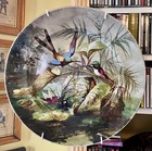 Antique 19th Large 15  French Victorian Porcelain Montereau L m  Cie Charger