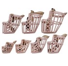 Beikalone 7pcs set Plastic Dog Muzzle  S  M  L  Xl  Xxl  Xxxl  Xxxxl  Beige 