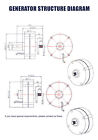 800w Permanent Magnet Generator 12v Wind Turbine Dynamo Electric Motor No Tariff