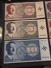 Third Reich Currency Adolf Hitler Banknotes Reichsbanknotes X 1 5 10 20 50 100