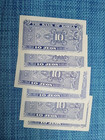          Bank Of South Korea 10 Jeon 1962 P-28  Au  Banknote  each  021725-1