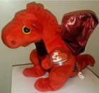 Ty Y Ddraig Goch Dragon Beanie Buddy Uk Exclusive 10  New Mwmt Plush Stuffed Toy