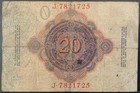 1914 Germany Paper Money - 20 Mark Banknote 