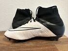 Nike Hypervenom Phantom Ii Fg  Soccer Cleats White black 747501-001 Men s Sz 8