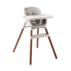 Folding Baby High Chair 4 Stage Convertible Toddler Feeding Seat Youth Stool Tan