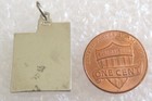 Vintage State Of Utah Map Tourist Travel Souvenir Enamel Charm