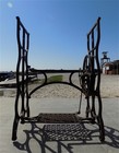 Treadle Sewing Machine  Cast Iron Base  Industrial Age Singer Steampunk Qx