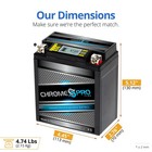 Chrome Pro Ytx7l-bs High Performance  Igel Motorcycle Battery With Lcd Screen