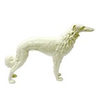 Large White Czech Porcelain Borzoi Wolfhound Figurine C 1940s