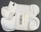 Nike White 6-pk No-show Cushioned Socks Size Small New - Damaged Packaging