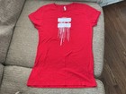Nwot U2 360 Concert Tour Shirt 2010 Red White Women   s Xl  rare 