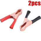 50a Red   Black Battery Test Lead Clips Alligator Crocodile Clamps Auto Set