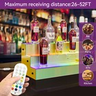 Led Liquor Bottle Display Shelf 3 Tier 30-inch 40-inch Home Commercial Bar