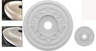 19-inch Architectural Ceiling Medallion - Elegant Unfinished Design For Any Room