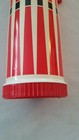 Vintage Thermos Stripes King Seeley Pint Red Black White  No Stopper